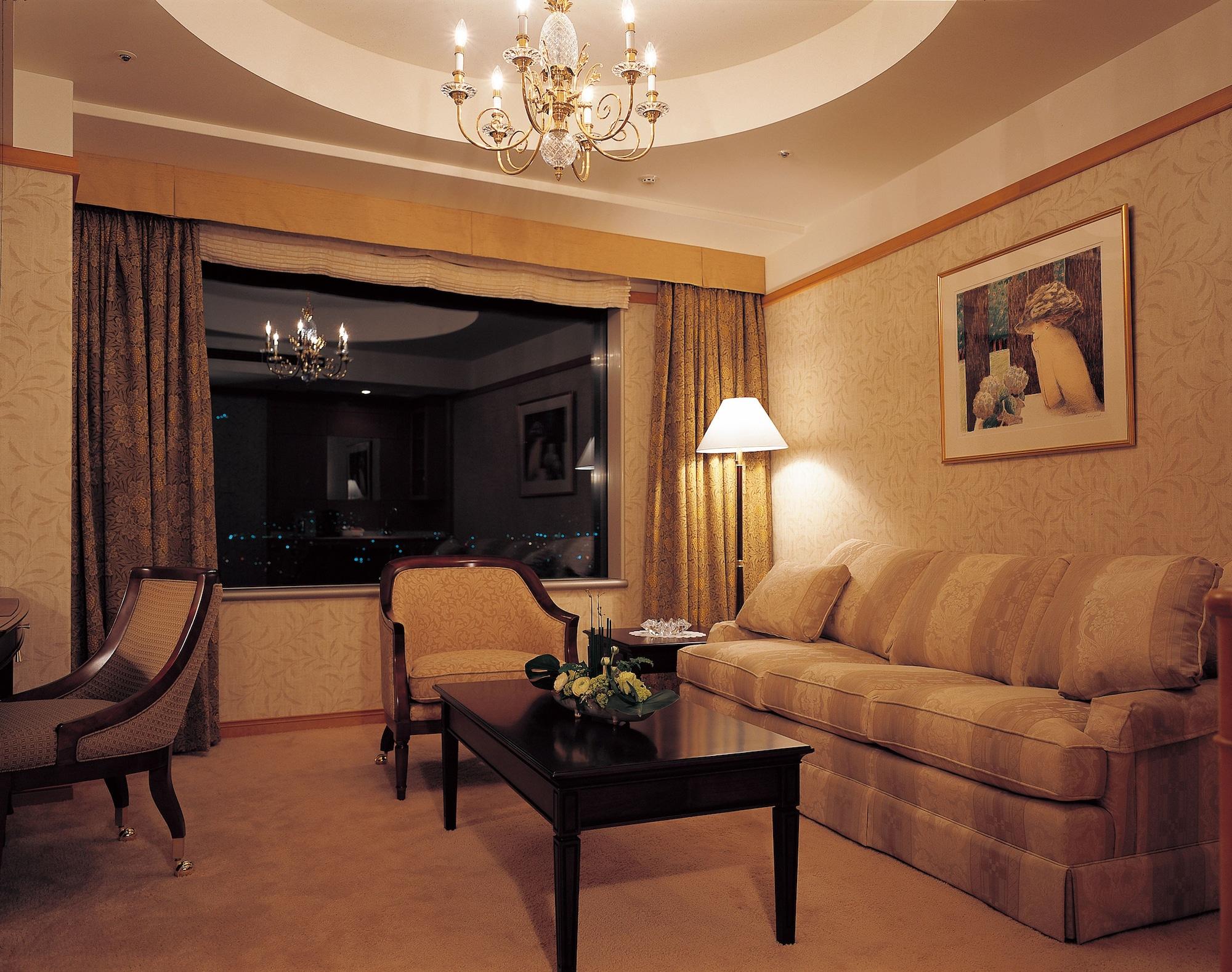 Sapporo Prince Hotel Exterior photo A living room in a suite at the Mandarin Oriental, Tokyo